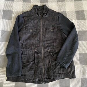 Grey two-tone utility jacket